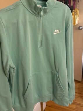 Nike Mint Teal Quarter-Zip Pullover